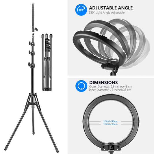 NEEWER RGB18-APP 18" RGB Ring Light Kit