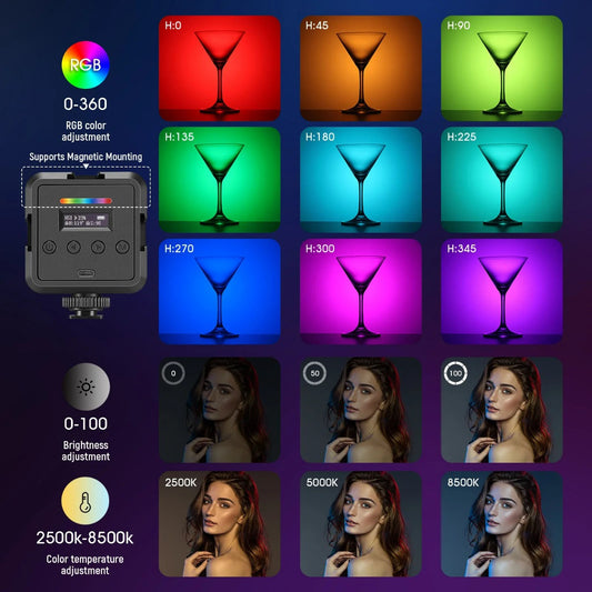 NEEWER NEW VERSION RGB61 LED VIDEO LIGHT