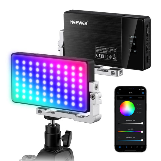 NEEWER SL90 Aluminum Alloy RGB Panel Video Light (10101037)
