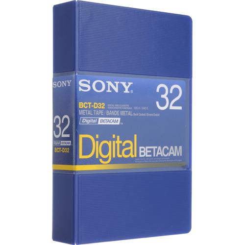 Sony BCT-D32 32 Minute Digital Betacam Video Cassette in Album Case