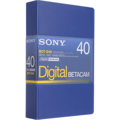 Sony BCT-D40 40 Minute Digital Betacam Video Cassette in Album Case (Small)