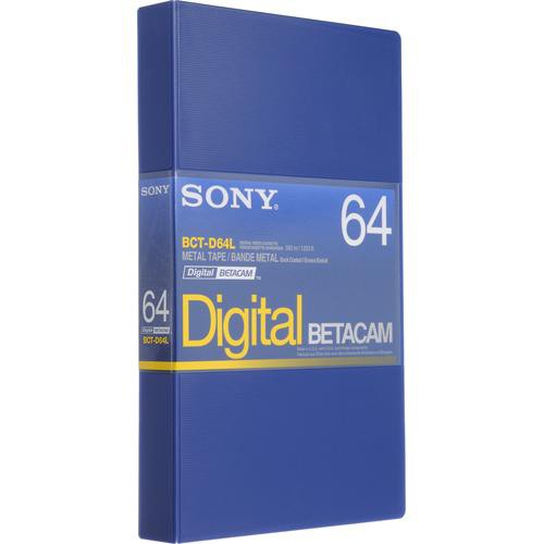 Sony BCT-D64L 64 Minute Digital Betacam Video Cassette in Album Case (Large)
