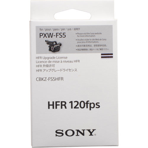 Sony 120 fps HFR 1080p Recording Upgrade for PXW-FS5