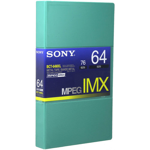 Sony BCT64MXL MPEG IMX Video Cassette, Large