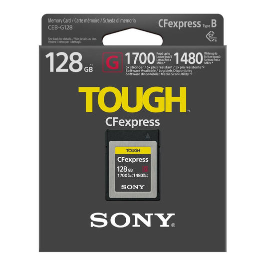 Sony 128GB CFexpress Type B TOUGH Memory Card - CEB-G128