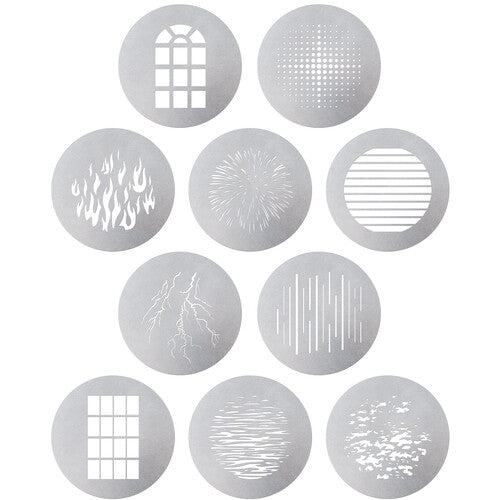 Aputure Spotlight Max 10-Piece Gobo Kit (Size A)