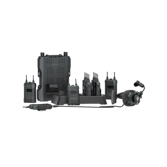 Hollyland Solidcom M1 Pro Full-Duplex Wireless Intercom System with 8 Beltpacks & Dual-Ear Headsets (1.9 GHz)