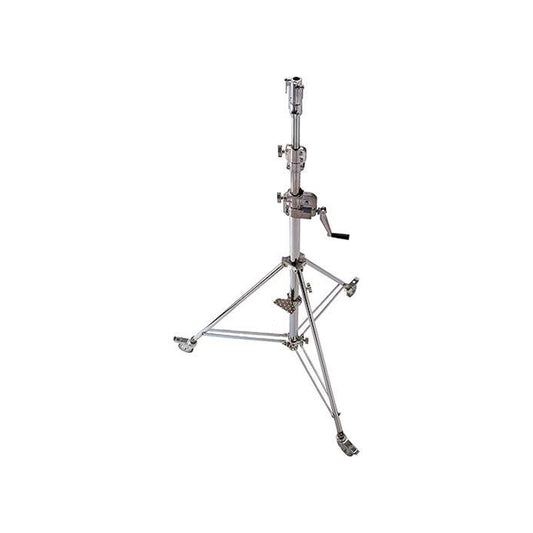 Avenger Wind Up Stand 30 with Low Base and Braked Wheels (Chrome-plated, 9.7')