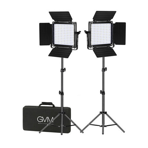 GVM 800D-RGB LED Studio 2-Video Light Kit