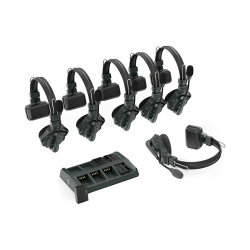 Hollyland Solidcom C1-6S Full-Duplex Wireless DECT Intercom System with 6 Headsets (1.9 GHz)