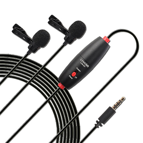 LensgoDM1 Omnidirectional Lavalier Microphone and Dual Omnidirectional Lavalier Microphone