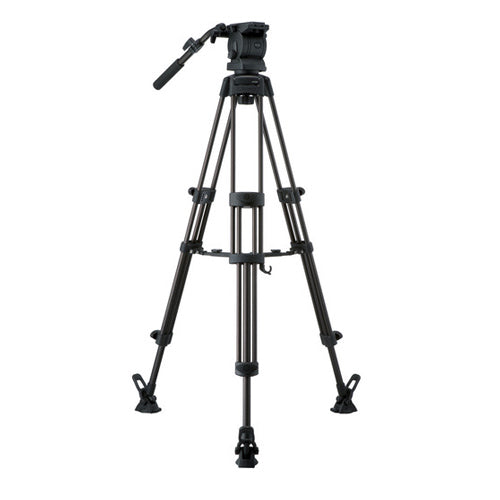 Libec RS-250RM Tripod With Pan and Tilt Fluid Head and Mid-Level Spreader