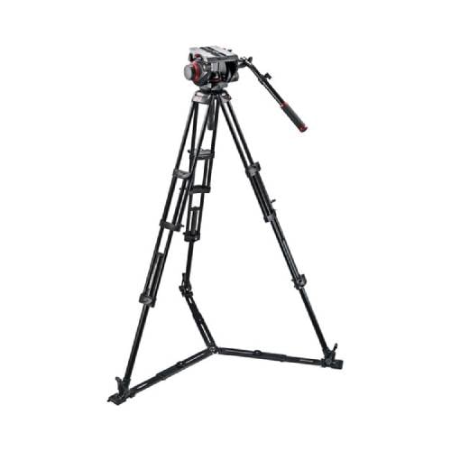 Manfrotto 509HD Video Head & 545GB Aluminum Tripod Pro Ground-Twin Kit 100