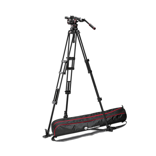 Manfrotto Nitrotech N12 video head w/ Twin leg tripod ground spreader