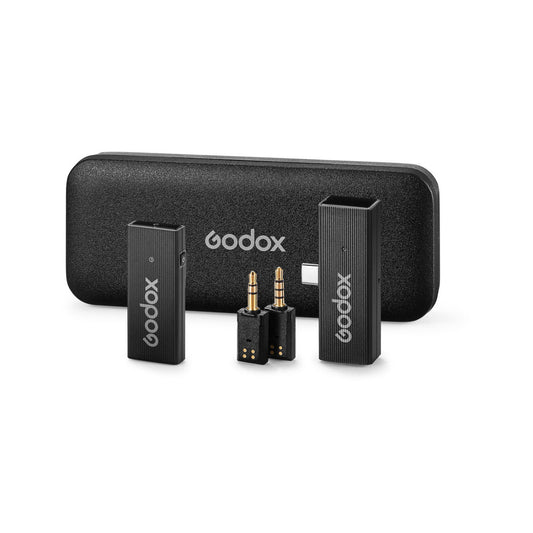 Godox MoveLink Mini UC Wireless Microphone System for Cameras & Mobile Devices (2.4 GHz, Classic Black)