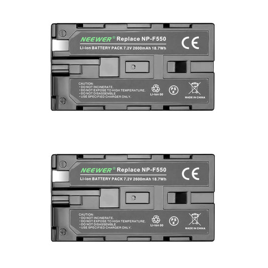 NEEWER NP-F550 2600mAh BATTERY (2Pack)