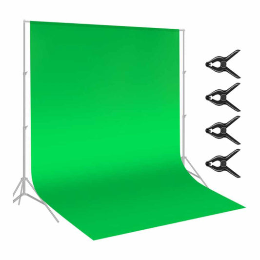 Neewer Chroma Green Backdrop with A-Clamps (10 x 12')