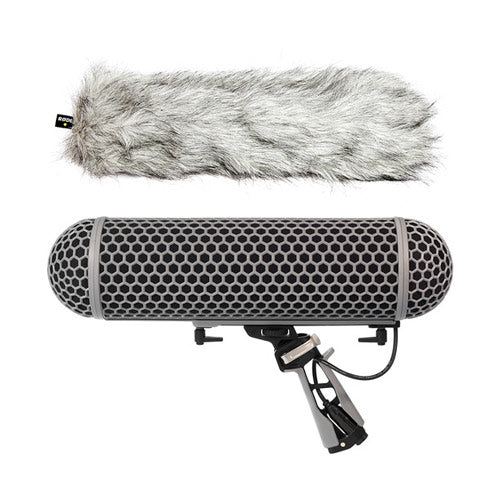 Rode Blimp Windshield and Rycote Shock Mount Suspension System for Shotgun Microphones