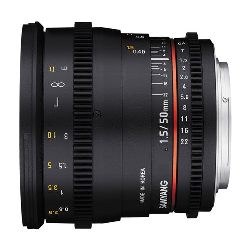 Samyang 50mm T1.5 VDSLR AS UMC Lens for Sony E Mount