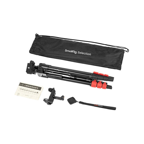 SmallRig LT-02 Lightweight Aluminum Tripod with Smartphone Holder and Bluetooth Trigger