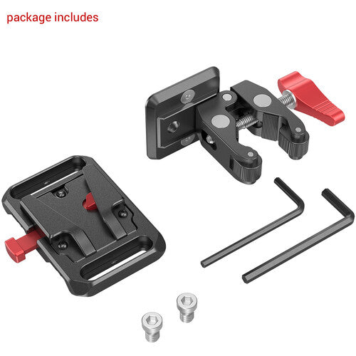 SmallRig Mini V-Lock Battery Plate with Claw-Shaped Clamp 2989