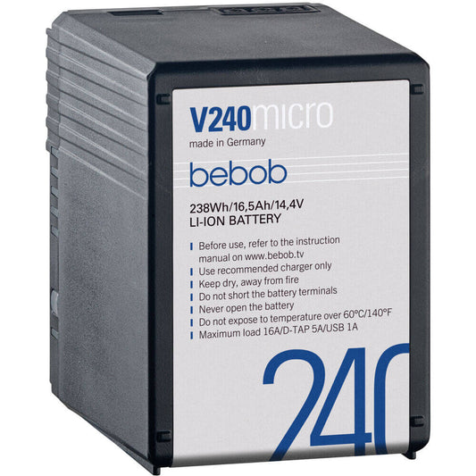 Bebob V240 Micro V-Mount 14.4V 238Wh Li-Ion Battery