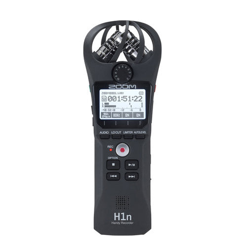 Zoom H1n 2-Input / 2-Track Portable Handy Recorder with Onboard X/Y Microphone (Black)