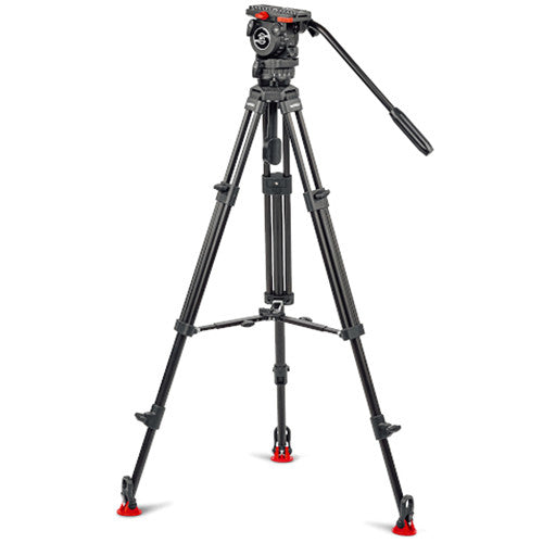 Sachtler 0373A Tripod System with FSB 4 Fluid Head, Aluminum Legs & Mid-Level Spreader