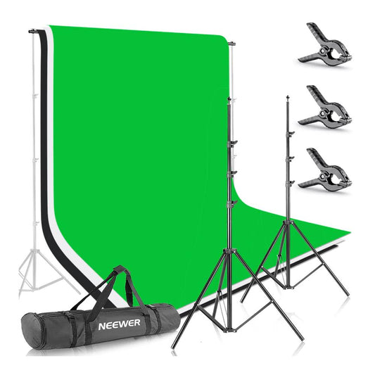 NEEWER 8.5x10FT/2.6x3M Background Stand Support System with Backdrop