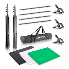 NEEWER 8.5x10FT/2.6x3M Background Stand Support System with Backdrop