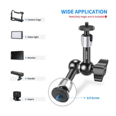 NEEWER 9.8 INCHES ADJUSTABLE ARTICULATING MAGIC ARM AND CLAMP(I TYPE)-ST25C (10099610)