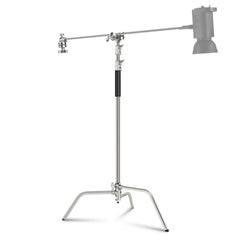 NEEWER Pro 330cm Stainless Steel C Stand with Boom Arm SC320AC