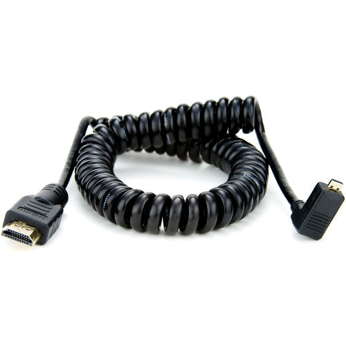Atomos Coiled Micro-HDMI to HDMI Cable (19.7 to 25.6")