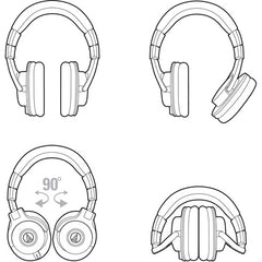 Audio-Technica ATH-M40x Closed-Back Monitor Headphones (Black)