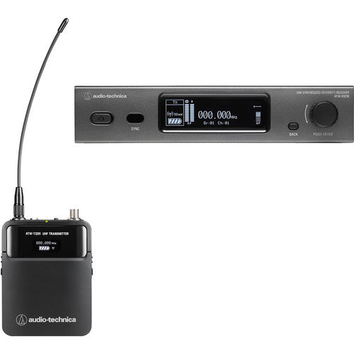 Audio-Technica ATW-3211 3000 Series Bodypack Wireless Microphone System with No Mic (DE2: 470 to 530 MHz)