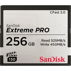 ARRI certified SanDisk 256GB Extreme PRO CFast 2.0 Memory Card