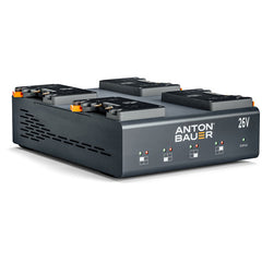 Anton/Bauer Dionic 26V Gold Mount Plus 4-Battery Kit with Quad Charger + ARRI S35 Plate (240Wh)