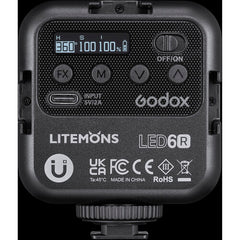 Godox Litemons RGB Pocket-Size LED Video Light (RGB & 3200 to 6500K)