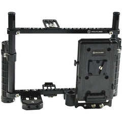 Hollyland Monitor Cage with Rubber Handgrips for 5 to 9" Monitors (V-Mount)