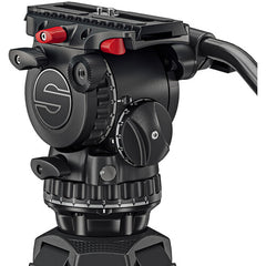Sachtler System FSB 8 Mk II Sideload and 75/2 Aluminum Tripod Legs with Ground Spreader and Bag