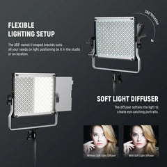 Neewer Upgraded 660 PRO II RGB LED Light Panel (2-Light Kit)