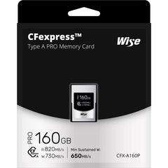 Wise Advanced 160GB CFX-A Pro Series CFexpress Type A Memory Card
