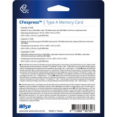 Wise Advanced 512GB CFX-A Series CFexpress Type A Memory Card