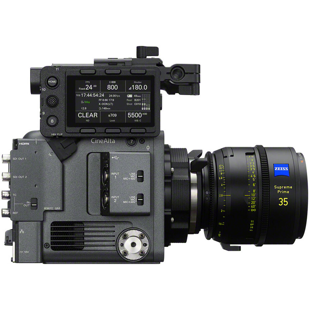 Sony BURANO sideview with screen