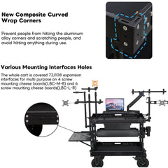 DigitalFoto Solution Limited Lightweight Cinemech Video Production Camera Cart (Medium)