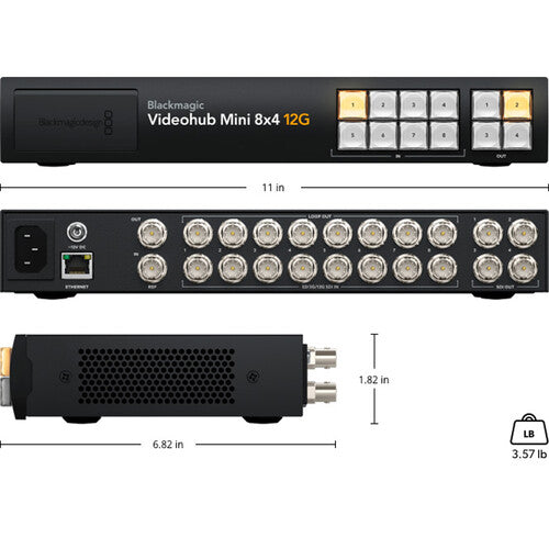 Blackmagic Design Videohub Mini 8x4 12G Router