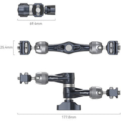 SmallRig Articulating Arm with 1/4"-20 and 3/8"-16 ARRI Locating Screws (7")