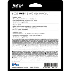 Wise Advanced 256GB SD-S UHS-II SDXC Memory Card