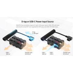 SWIT Dual-Side NP-F Dummy Battery with USB-C
