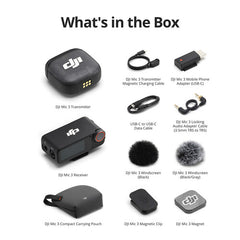 DJI Mic 3 Compact Wireless Microphone System/Recorder for Camera & Smartphone